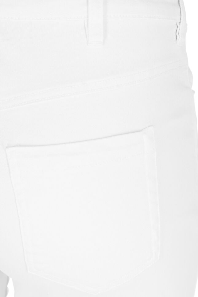 High waist Amy capri jeans met super slim fit, Bright White, Packshot