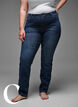 Strakke pasvorm jeans met een normale taille, Dark Blue, Model image number 6
