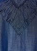 Korte jurk in denimlook met ruches, Blauw, Packshot image number 2