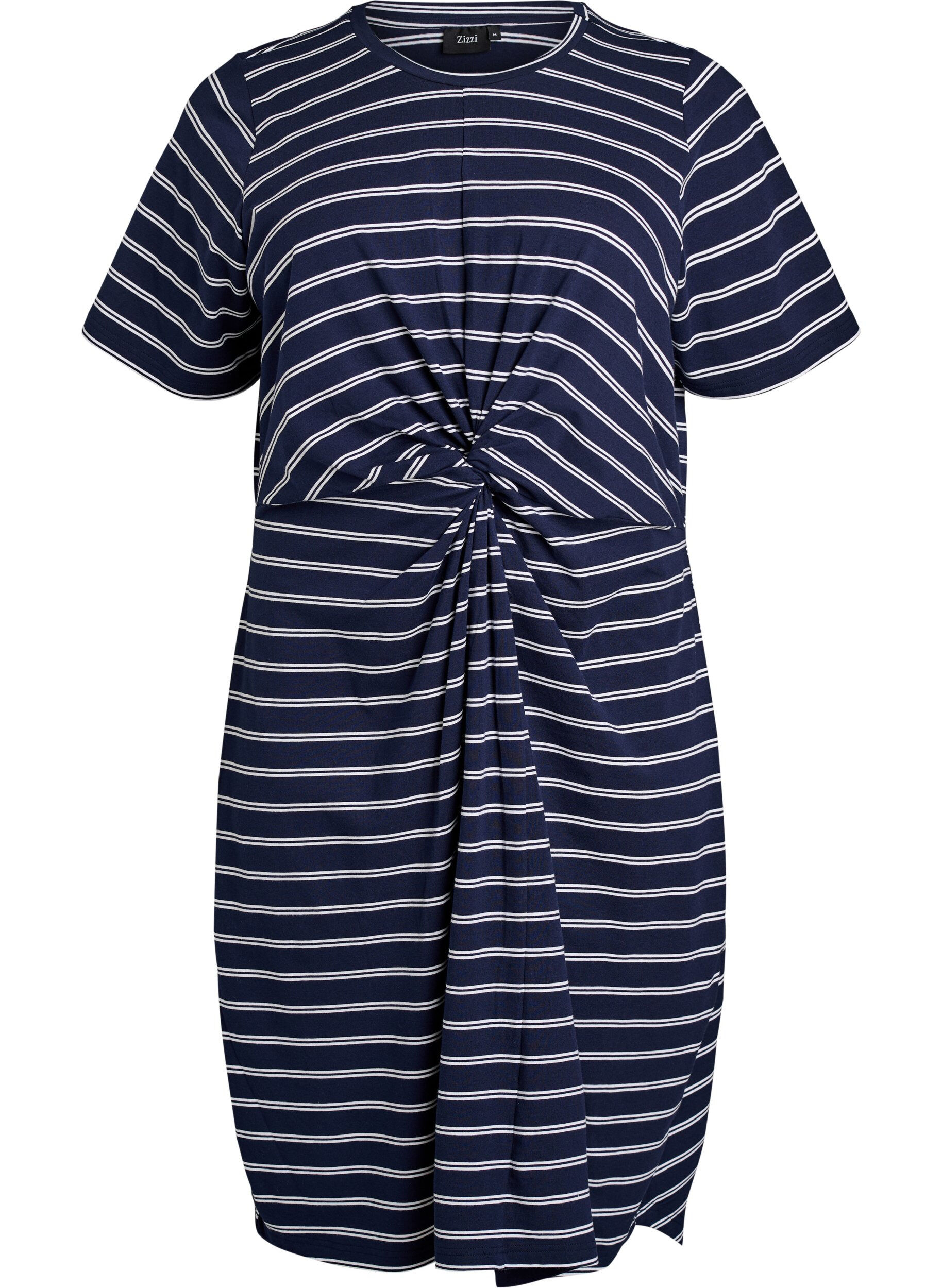 Katoenen jurk met twistdetail