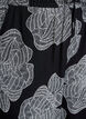 Losse viscose broek met print, Zwart, Packshot image number 2