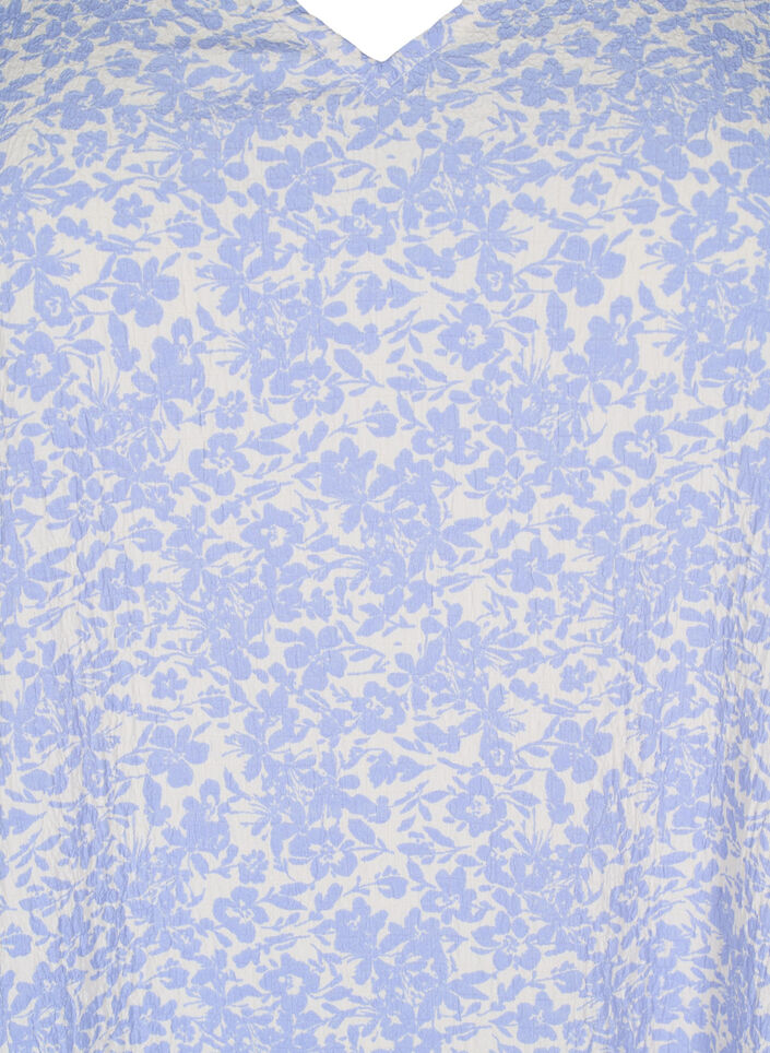 FLASH - Jurk met korte mouwen en een V-hals, Blauw, Packshot image number 2