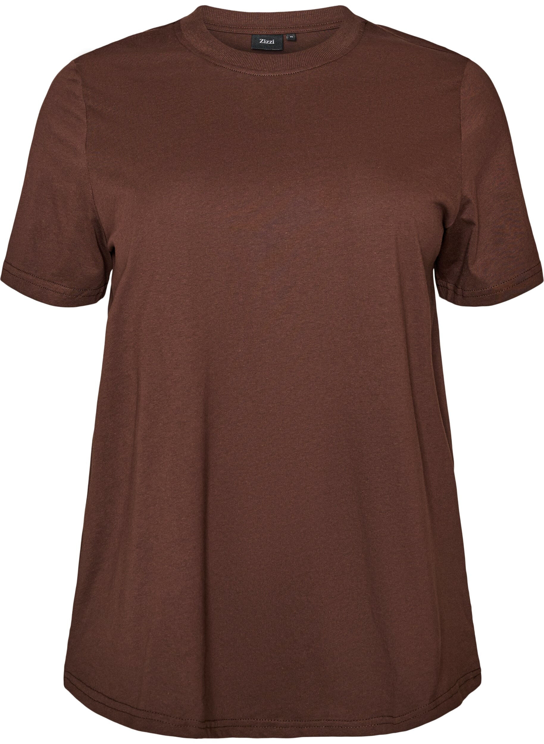 Basic katoenen T-shirt met ronde hals