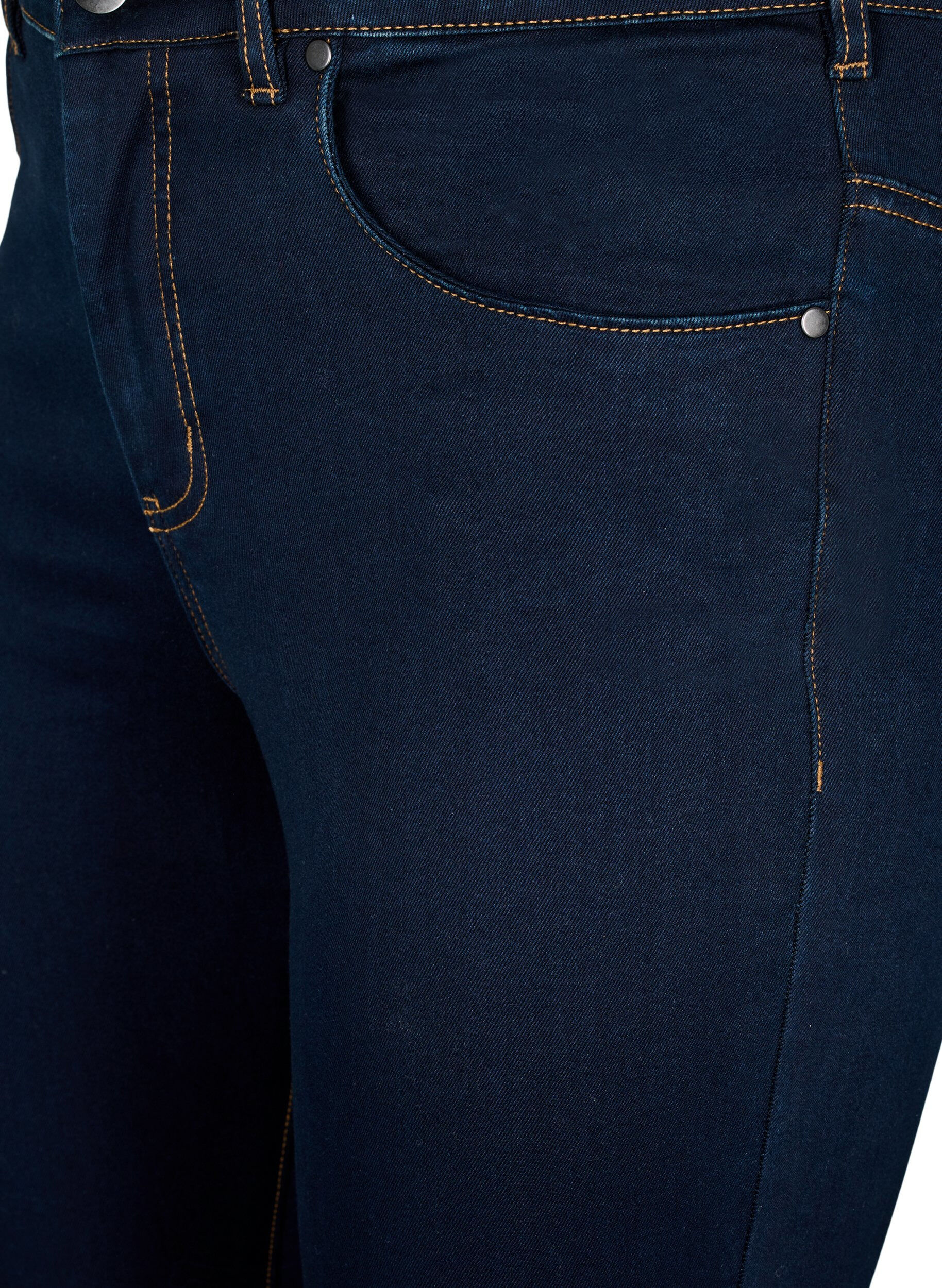 ZizziSuper slim Amy jeans met hoge taille, Unwashed, Packshot image number 2