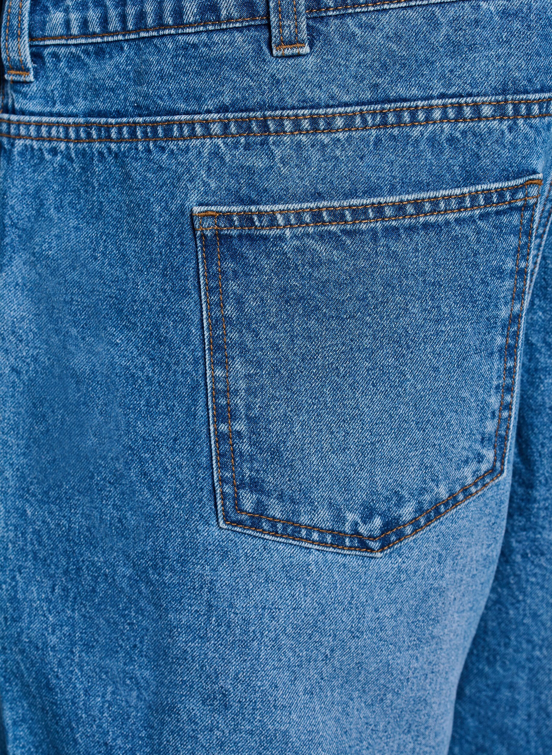 ZizziDenim overall met wijde pijpen, Blauw, Packshot image number 3