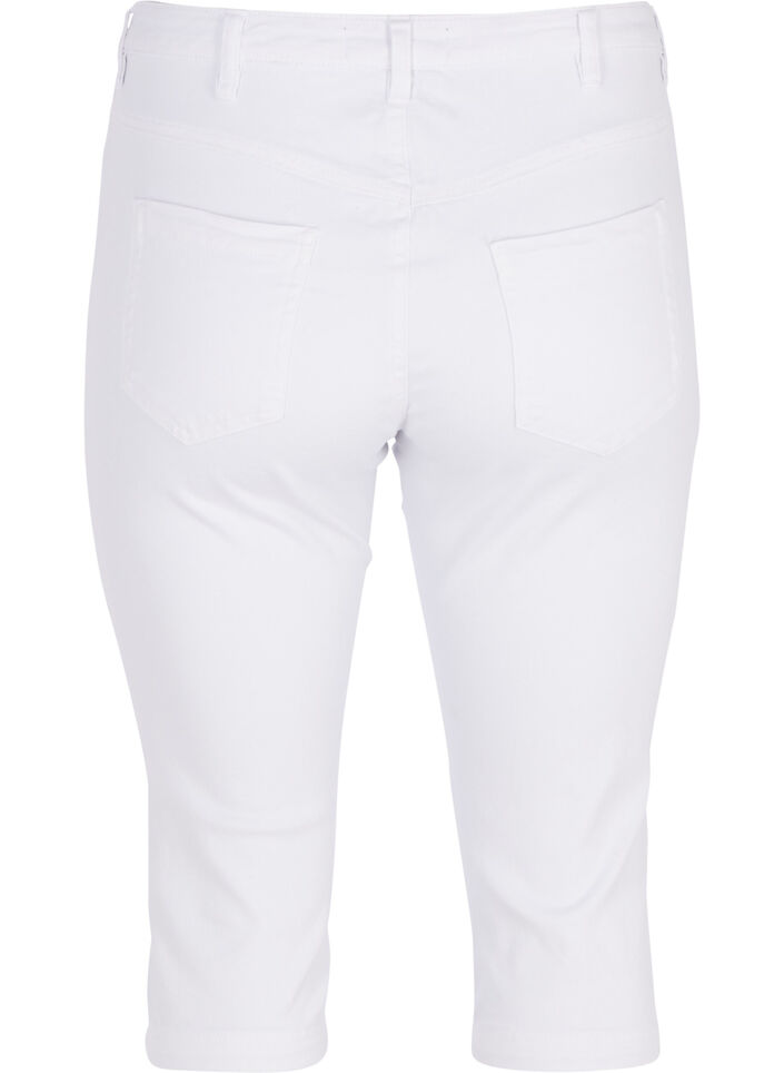 Slim fit Emily capri jeans, Wit, Packshot image number 1