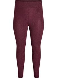 Glitterpatroon leggings, Donker Bordeaux Glitterpatroon leggings