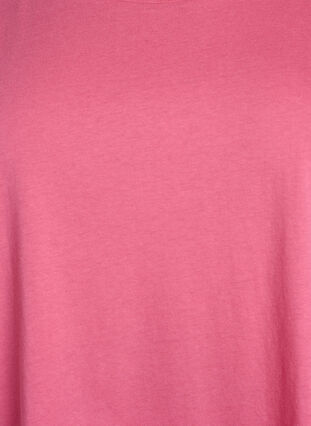 ZizziT-shirt met korte mouwen in een katoenmix, Roze, Packshot image number 2