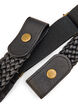 Gevlochten elastische riem, Zwart, Packshot image number 2