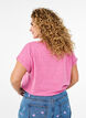 Gem&ecirc;leerd T-shirt met korte mouwen, Roze, Model image number 2