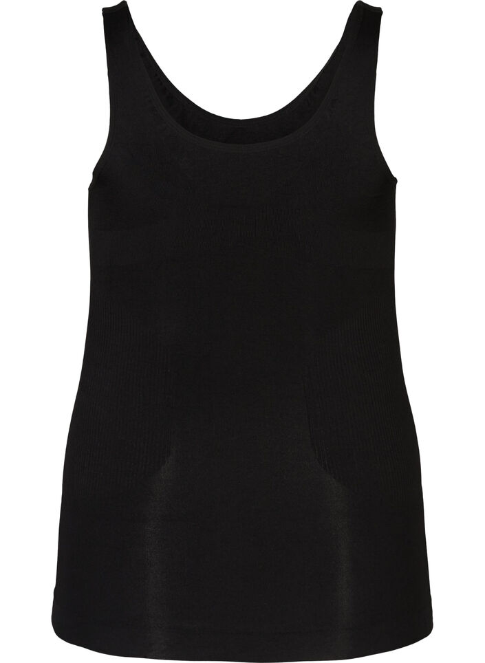 Shapewear top met brede bandjes, Zwart, Packshot image number 1