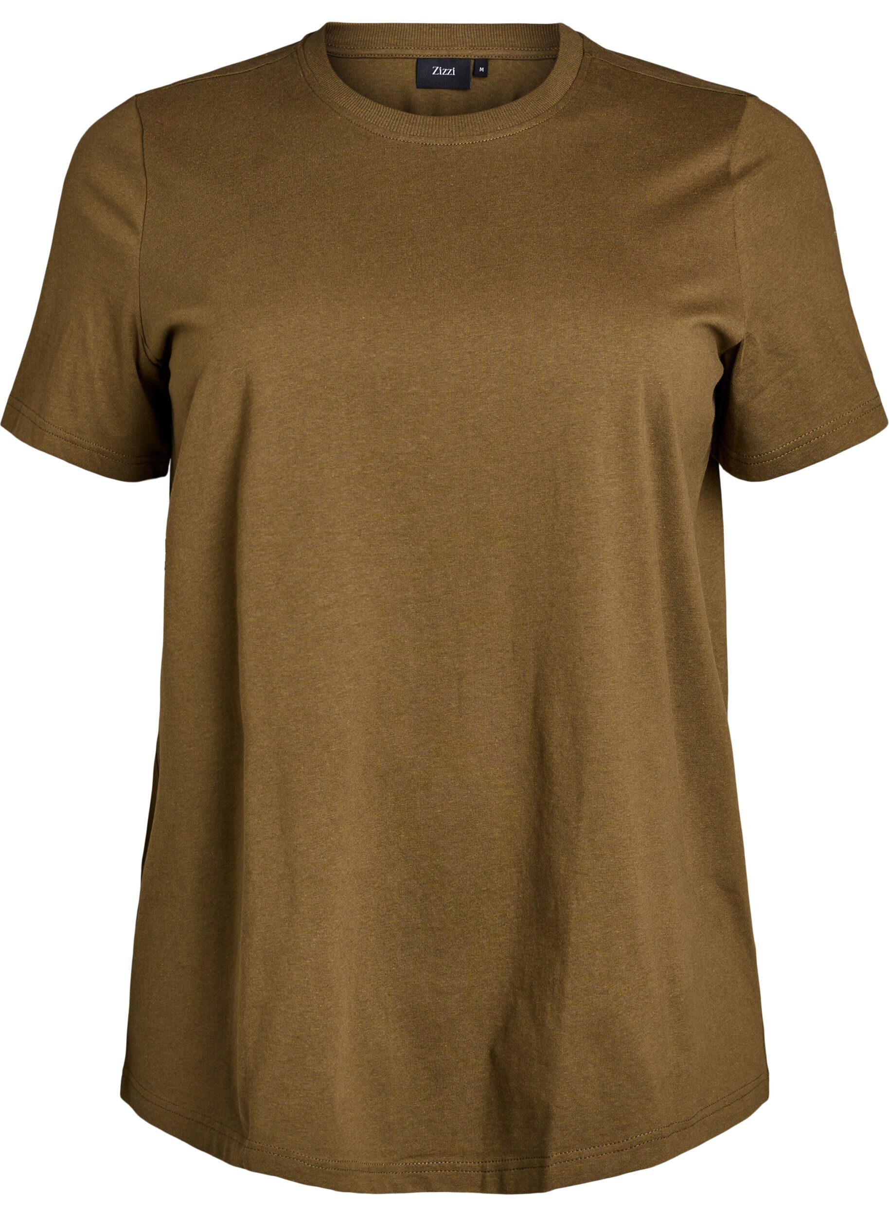 Basic katoenen T-shirt met ronde hals