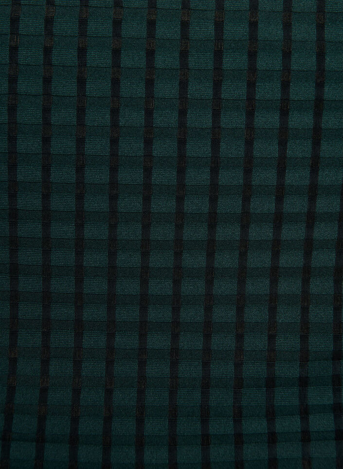 Geruite bikinibroekjes met een hoge taille en tai-snit, Groen, Packshot image number 2