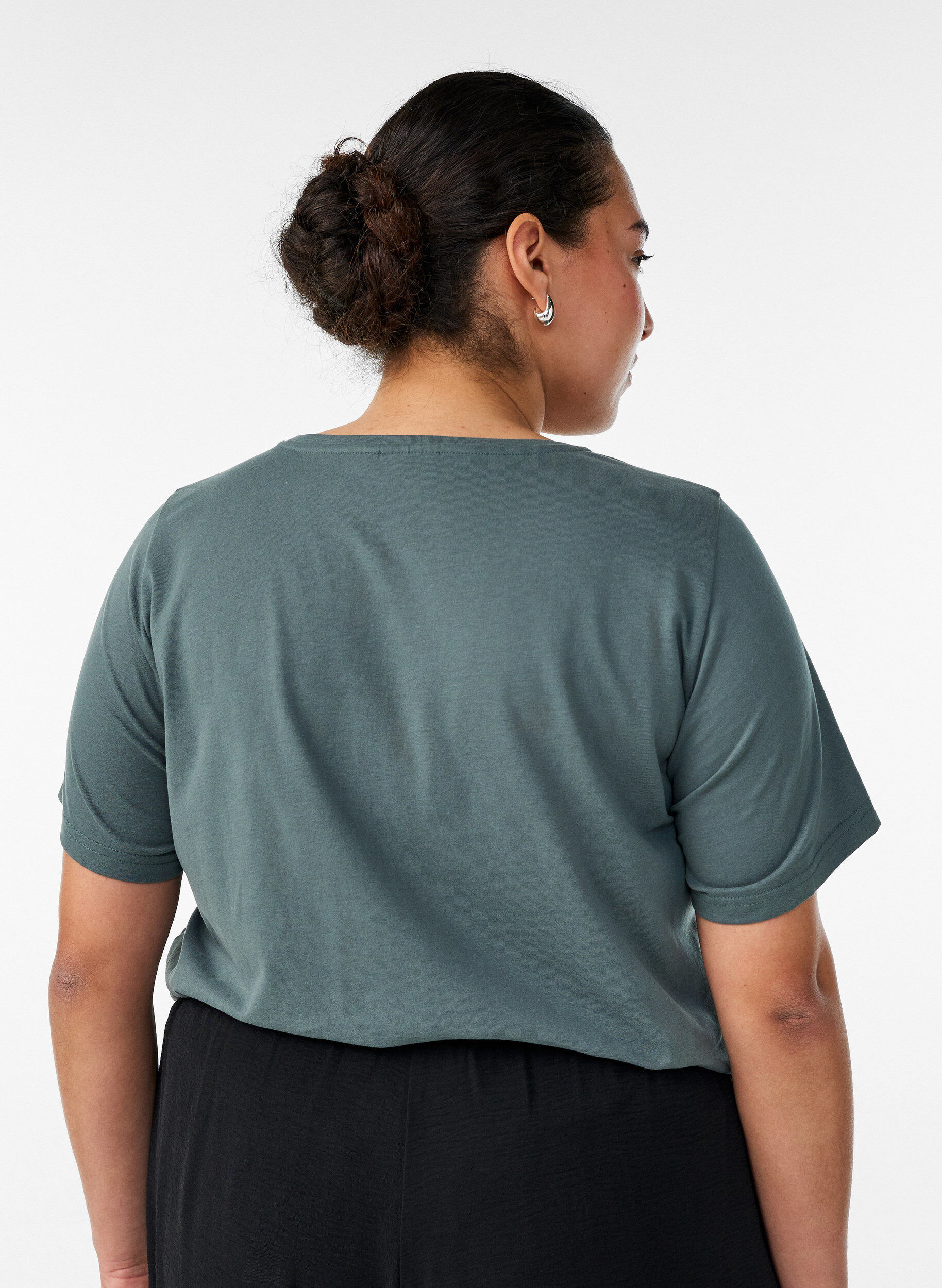 ZizziT-shirt met motief, Groen, Model image number 2