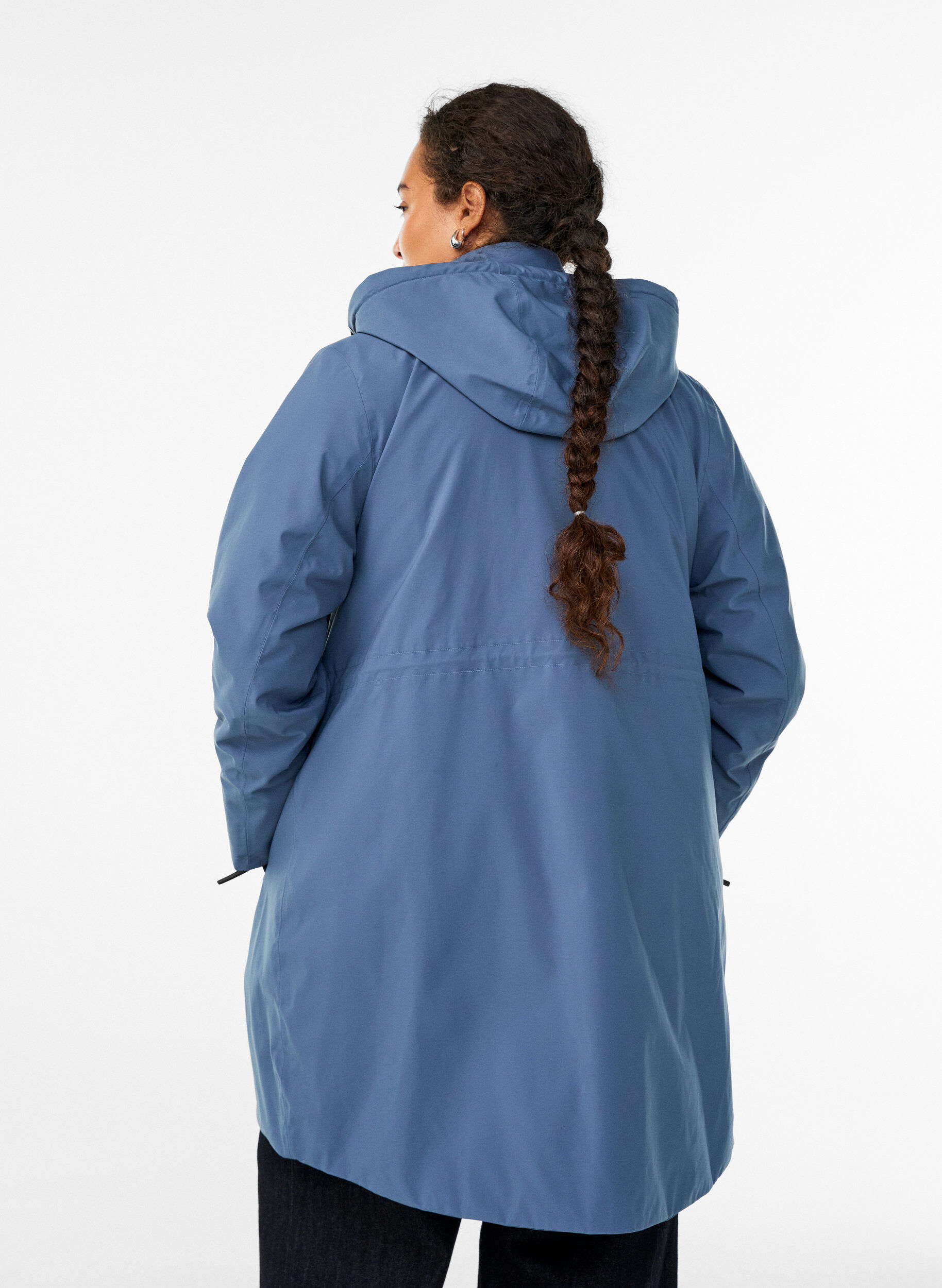 ZizziFunctionele gewatteerde winterparka, Blauw, Model image number 2