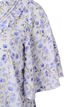 Blouse met V-hals, korte mouwen en bloemenprint, Wit, Packshot image number 3