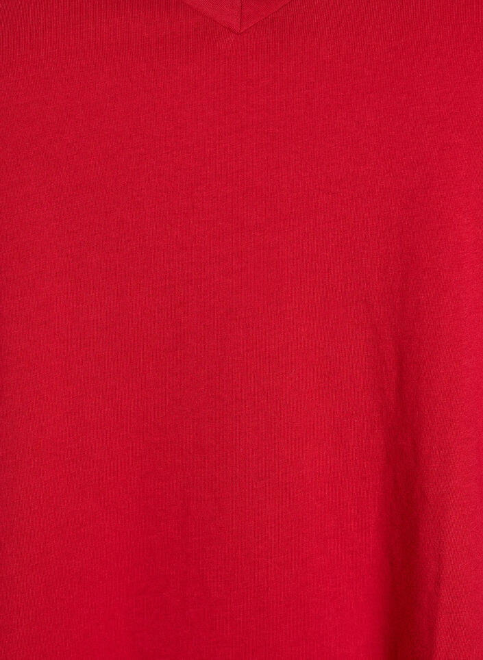 Katoenen T-shirt met korte kanten mouwen, Rood, Packshot image number 2
