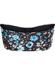 Bloemen bandeau bikinitop, Blauw, Packshot image number 1