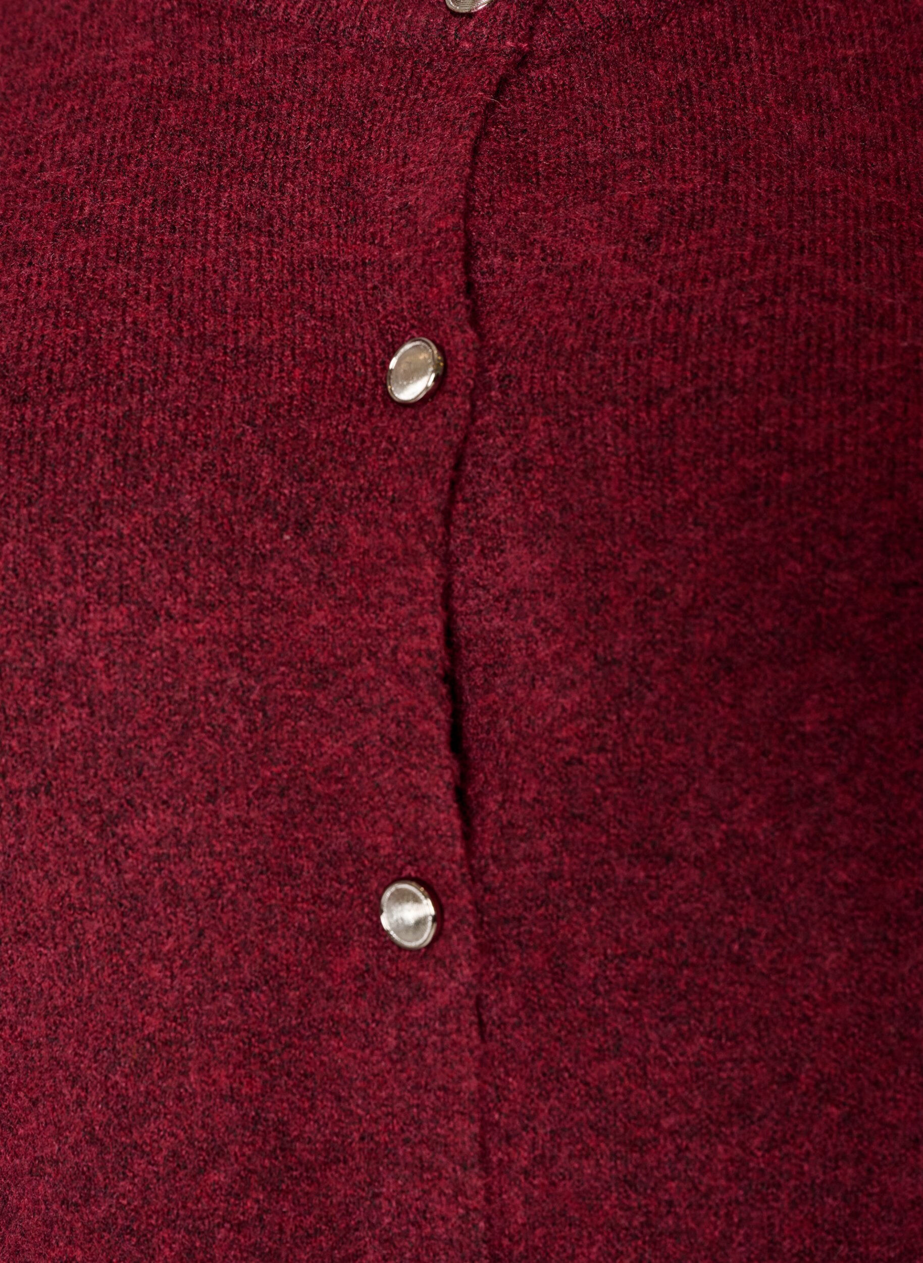 ZizziGebreid vest met korte mouwen, Rood, Packshot image number 2