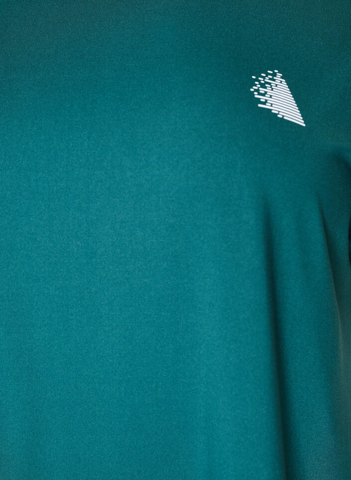 Effen gekleurd trainingsshirt, Groen, Packshot image number 2