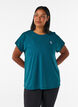 Effen gekleurd trainingsshirt, Groen, Model image number 0