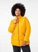 Korte puffer jas met zakken, Geel, Model image number 0