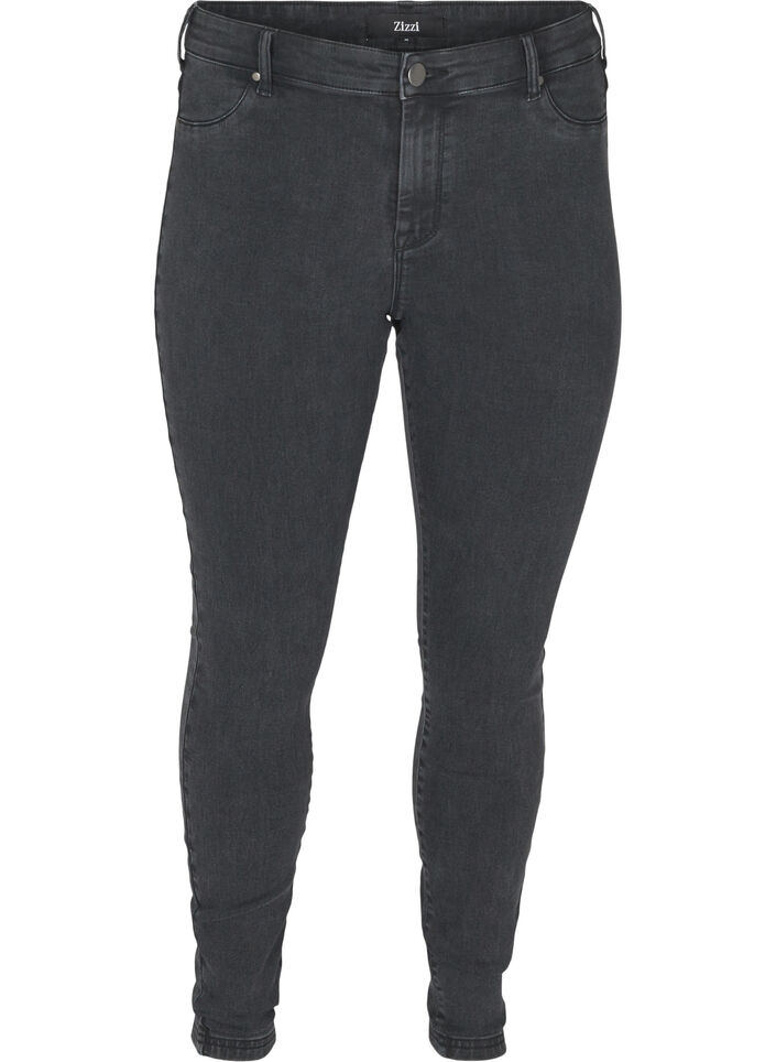 Jeggings van katoenmix, Grey Denim, Packshot image number 0