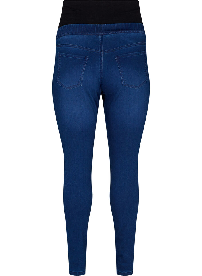 Zwangerschaps jeggings in katoenmix, Blauw, Packshot image number 1