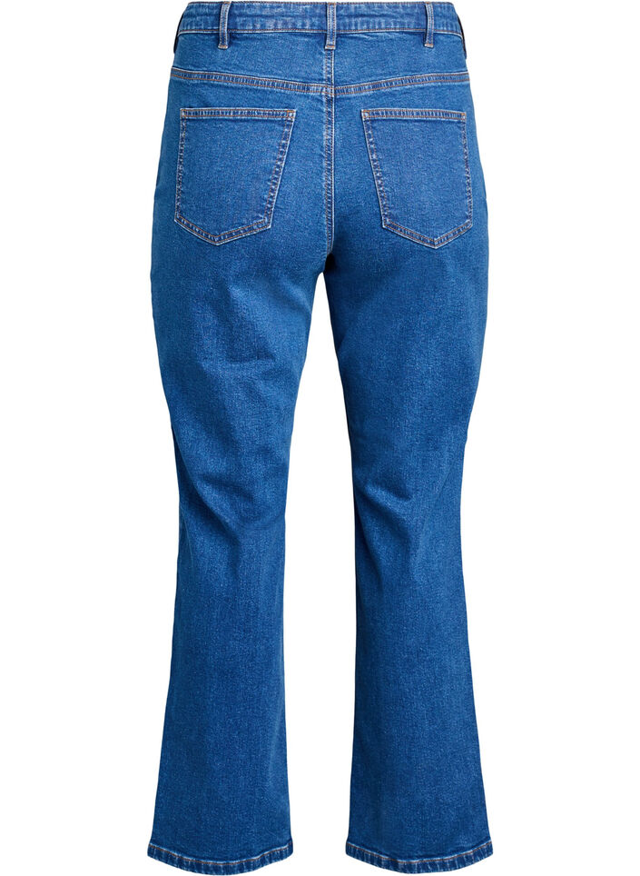 High-waisted Gemma jeans met een regular fit, Blauw, Packshot image number 1
