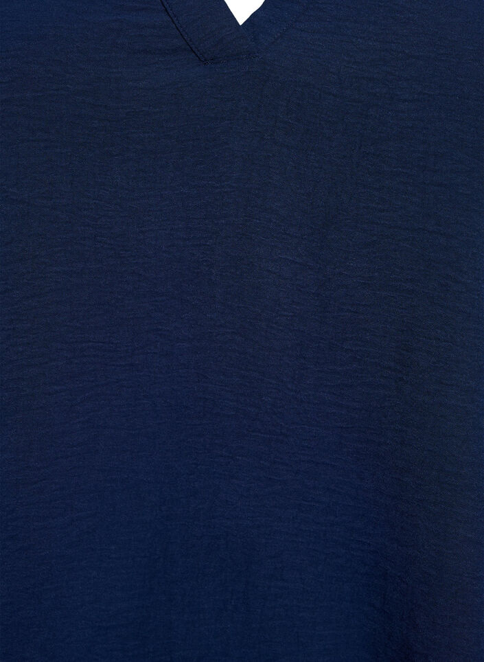 Blouse met 3/4 mouwen, Blauw, Packshot image number 2