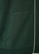 Sweatshirt met capuchon, ritssluiting en zakken, Groen, Packshot image number 3