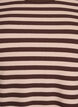 Gestreepte blouse met lange mouwen, Bruin, Packshot image number 2