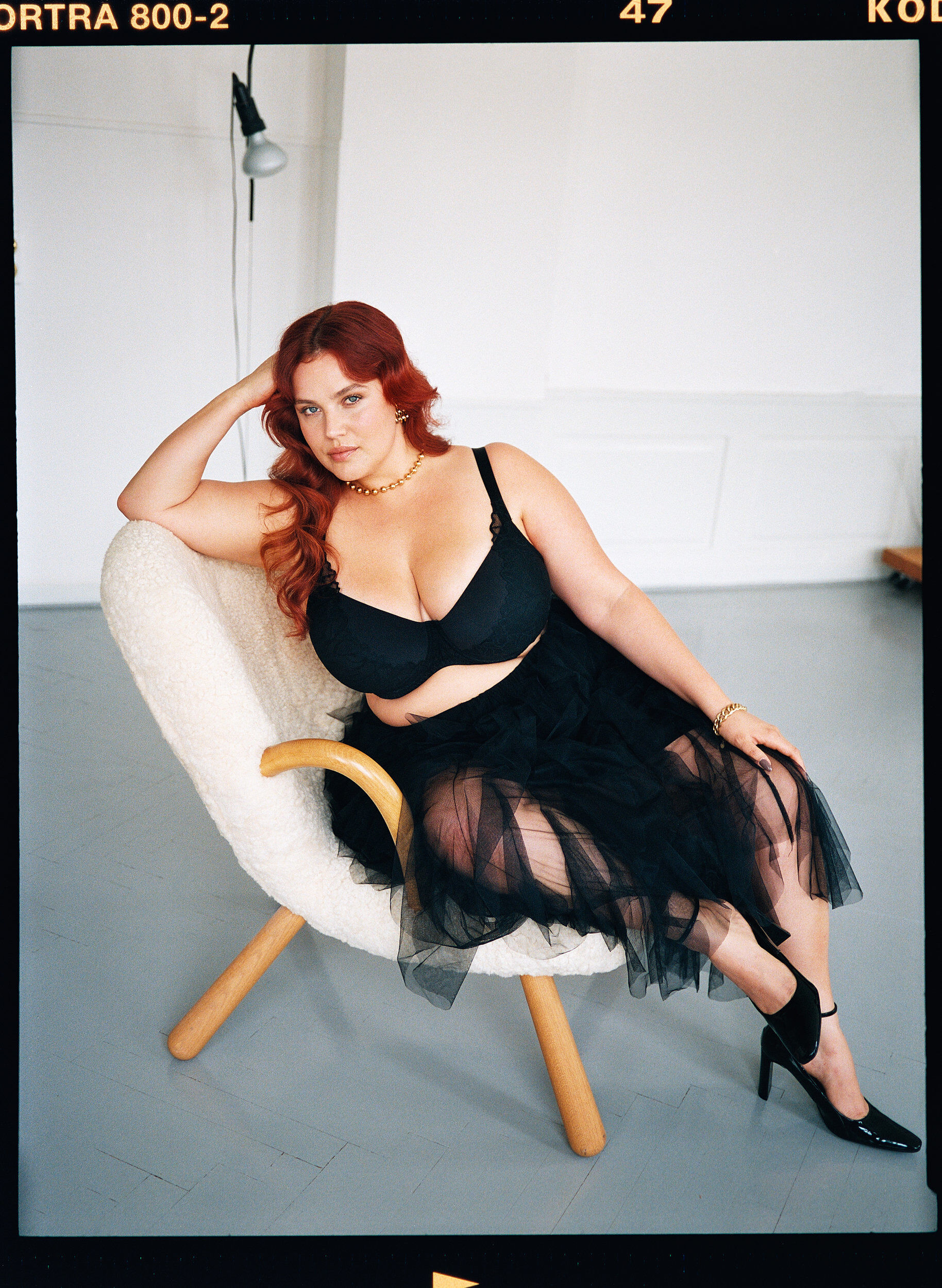 ZizziGewatteerde kanten bh, Zwart, Image image number 0