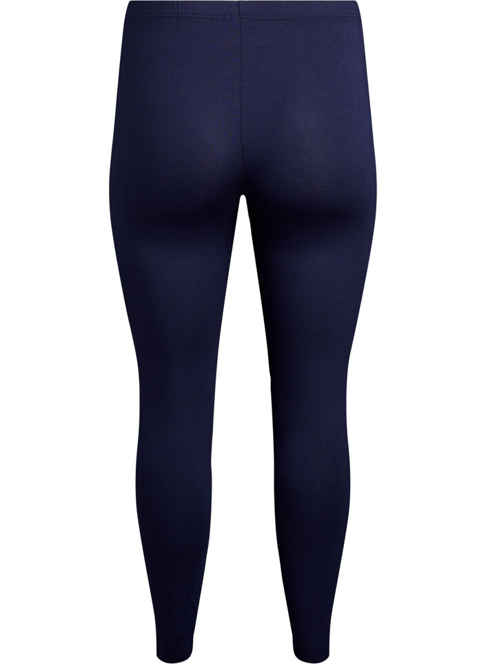 Basisleggings met extra lengte, Blauw, Packshot image number 1