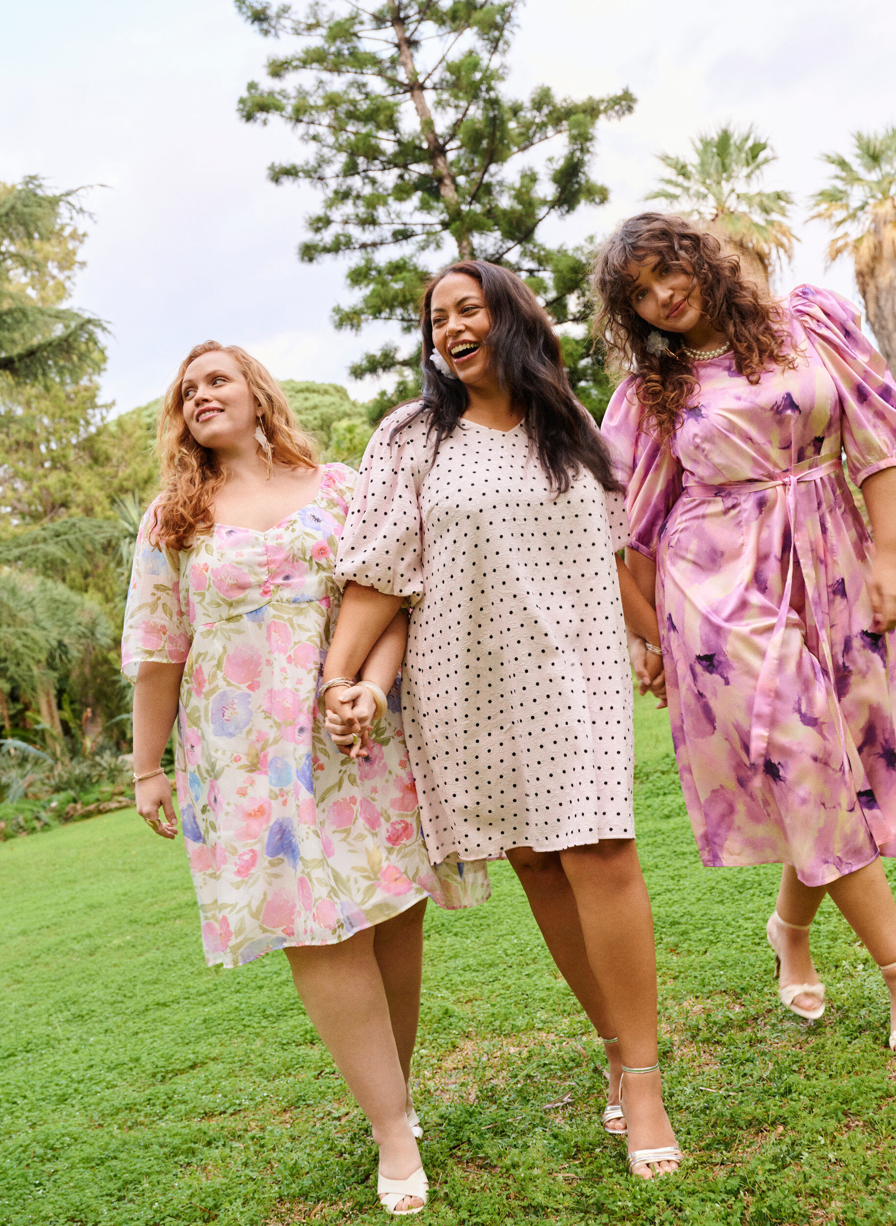 ZizziFeestjurk met korte mouwen en strikceintuur, Paars, Image image number 0