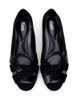 Wide fit - Puntige ballerina flats, Zwart, Packshot image number 2