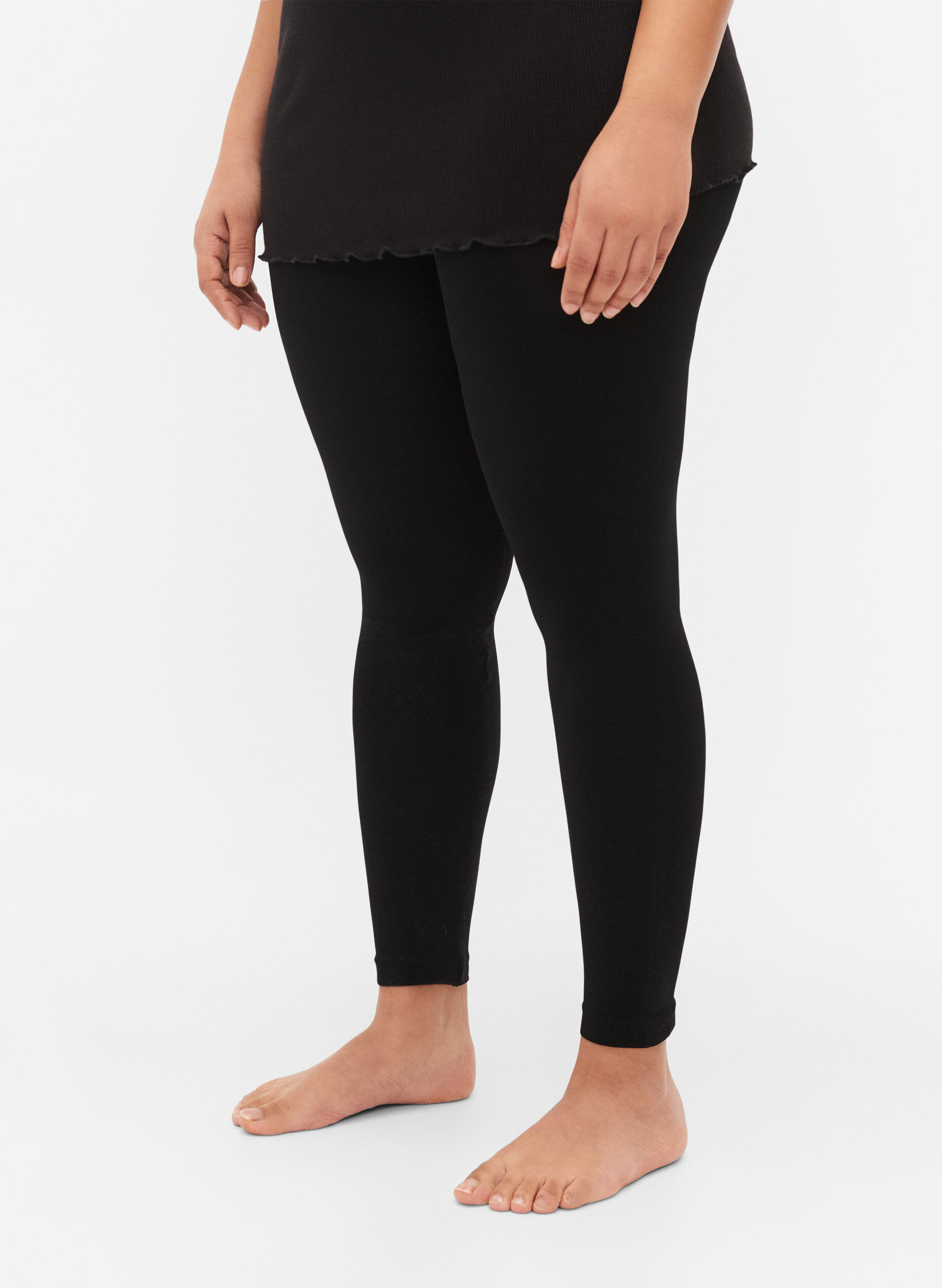 ZizziNaadloze basis legging, Zwart, Model image number 3