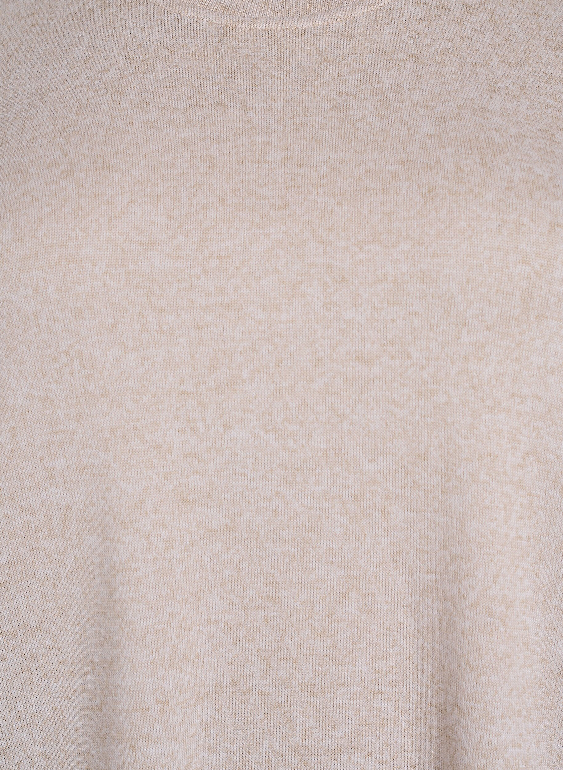 ZizziBlouse met knoopdetail en korte pofmouwen, Beige, Packshot image number 2