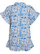 Tunic met V-hals en ruchesdetails, Blauw, Packshot image number 1