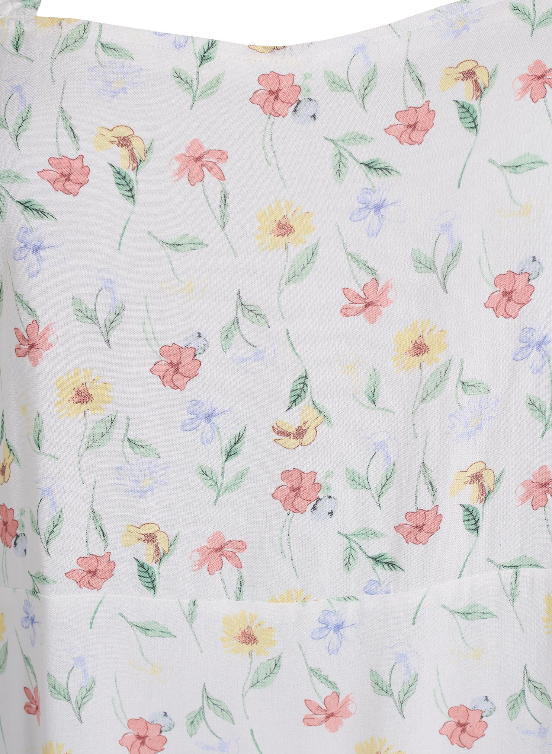 ZizziFLASH - Zomerjurk met brede bandjes, Wit, Packshot image number 2