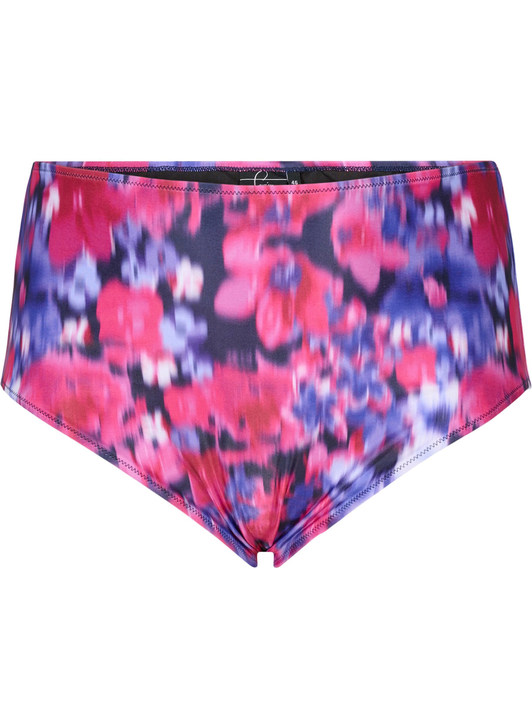 Bikinibroekje met print en hoge taille