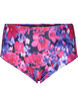 Bikinibroekje met print en hoge taille, Roze, Packshot image number 0