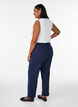 Broek met rechte pasvorm, Blauw, Model image number 2