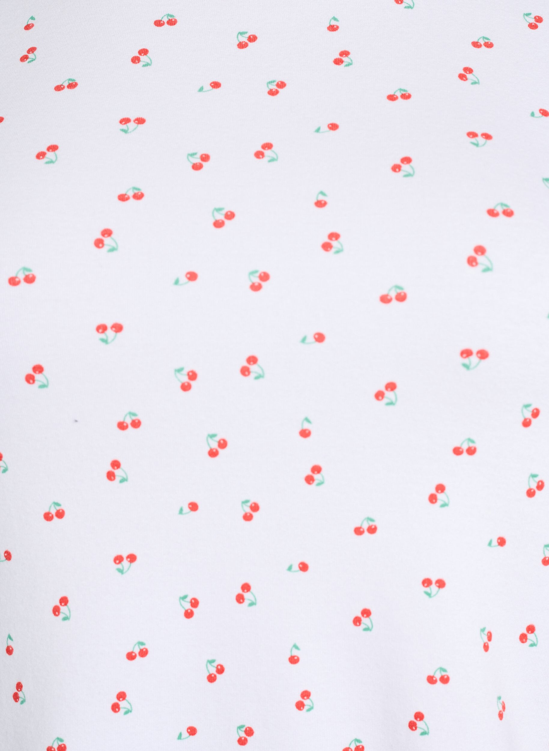 ZizziKatoenen T-shirt met all-over print, Vanille, Packshot image number 2