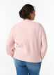 Vest van ribtricot met knopen, Roze, Model image number 2