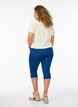 Denim capribroek met elastische tailleband, Blauw, Model image number 2