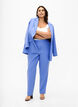 Broek met rechte pijpen en zakken, Wedgewood, Model image number 0