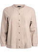 Cardigan van jersey met ronde hals en knoopsluiting, Beige, Packshot image number 0