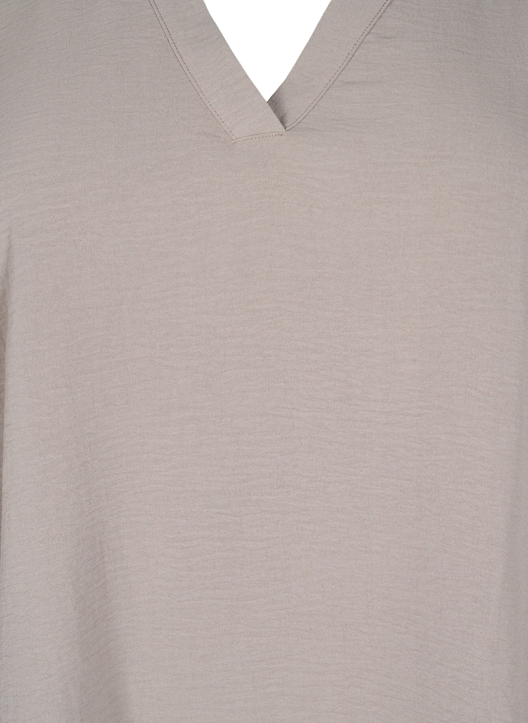 ZizziFLASH - Blouse met 3/4 mouwen, Beige, Packshot image number 2