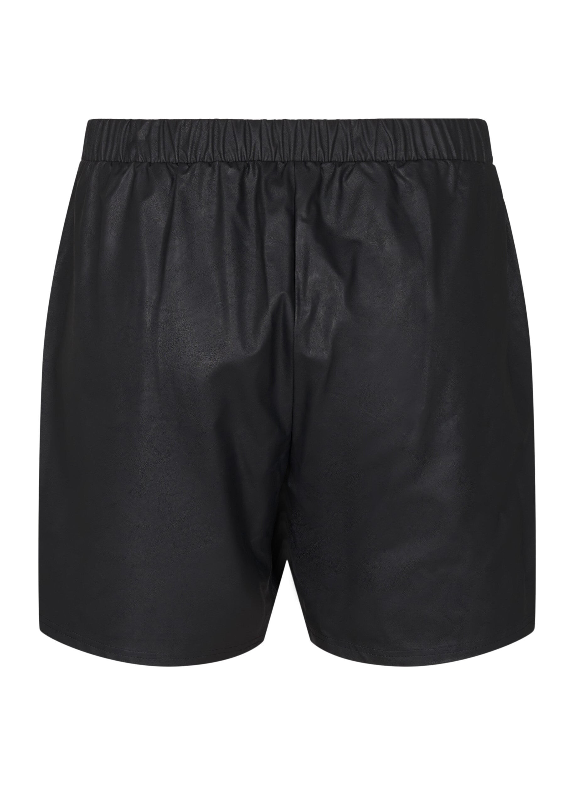 ZizziShort ample en simili cuir, Black, Packshot image number 1